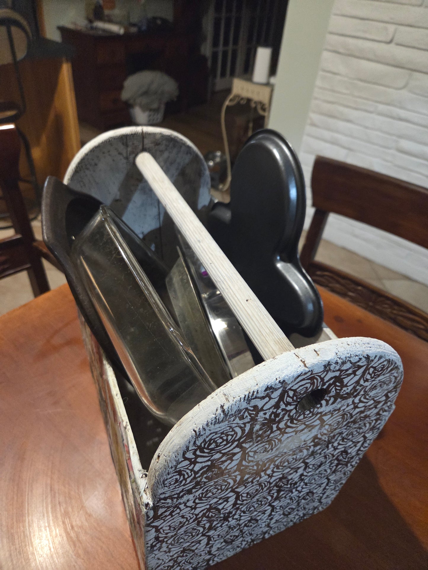 Upcycled Vintage Wooden Tool Caddy