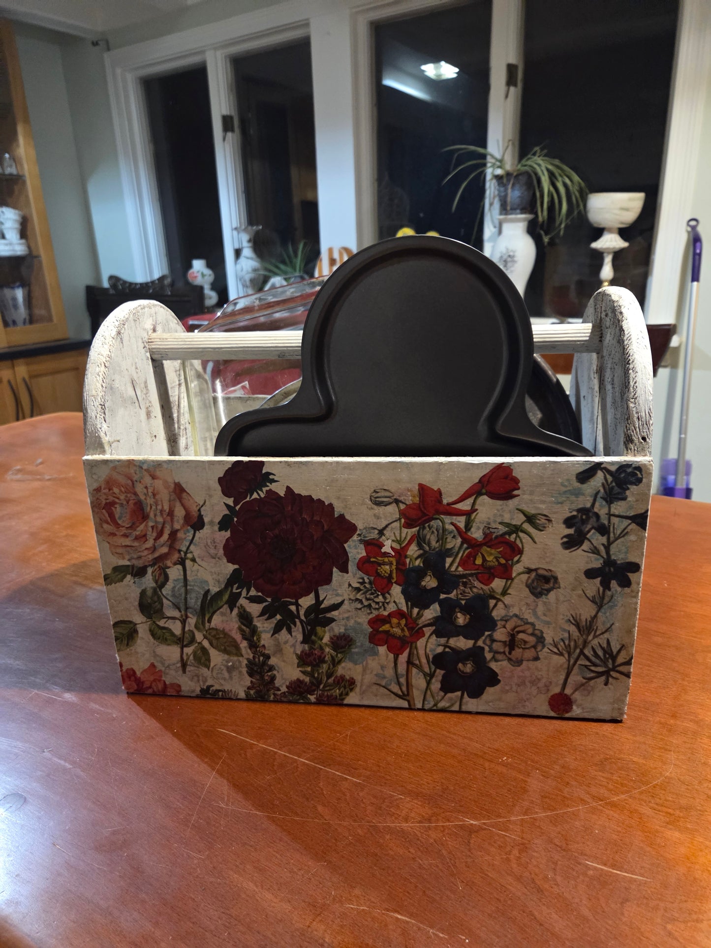 Upcycled Vintage  Wooden Tool Caddy