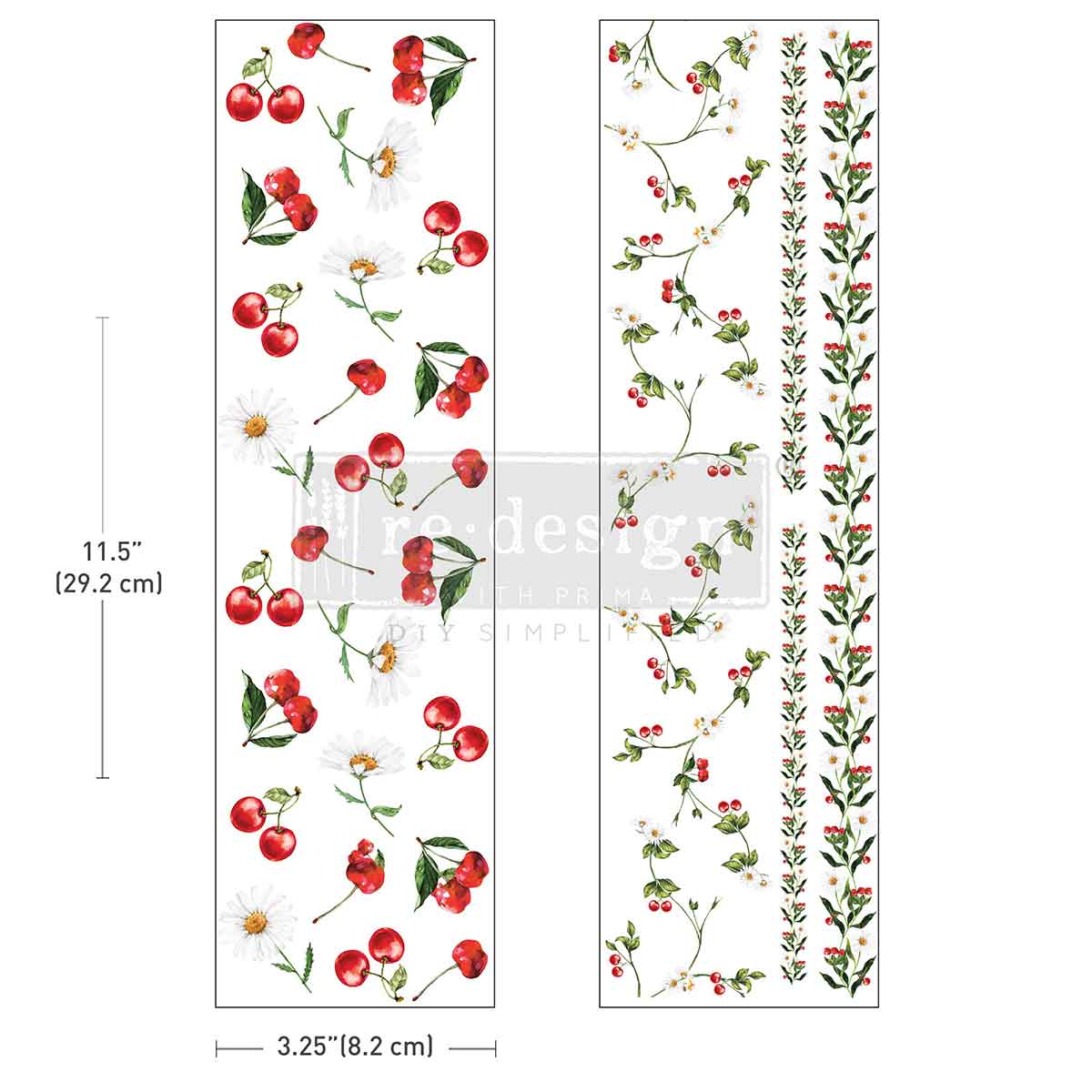 Luxe Transfers® - Daisy Cherry Delight