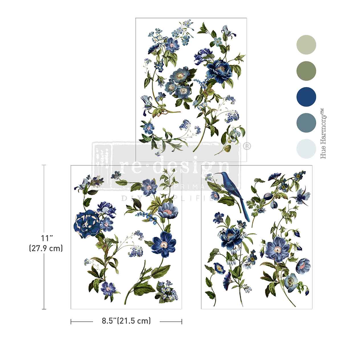 Middy Transfers® - Blue Nest Blooms